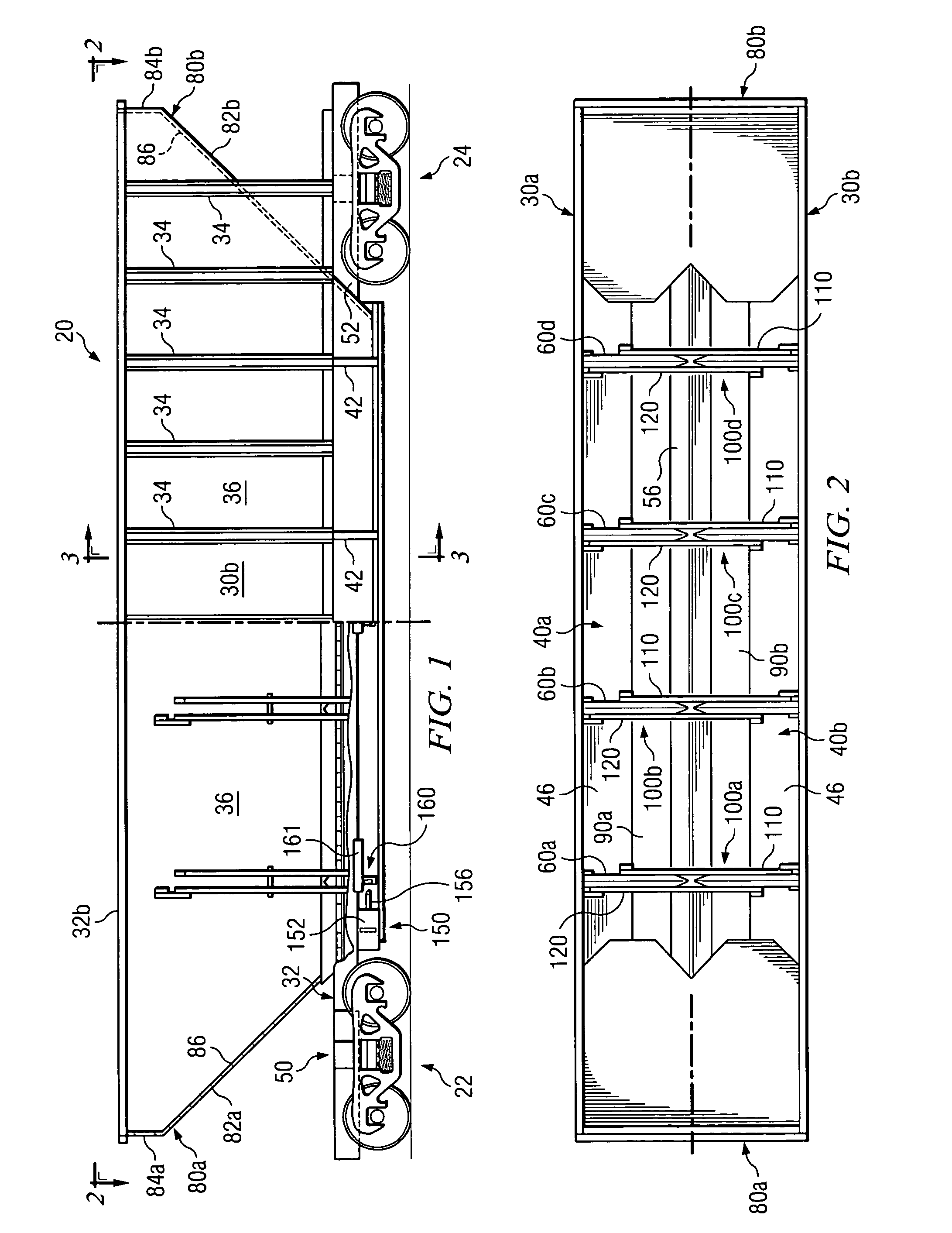 Railcar with discharge control system