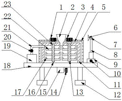 Concrete agitating device