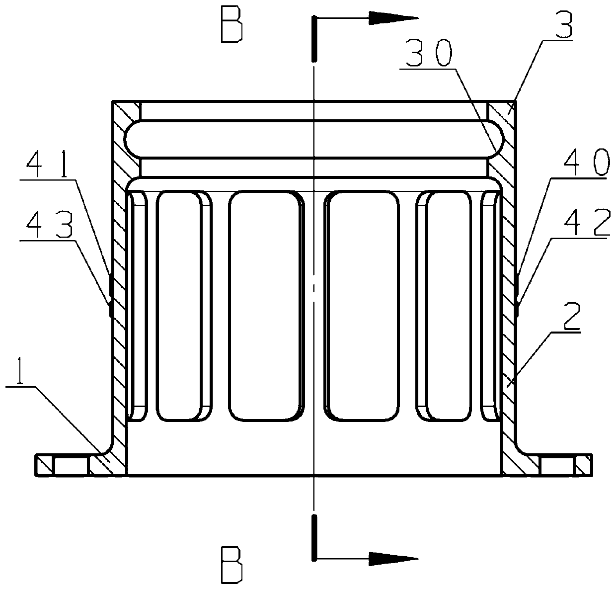 Rotor axial force measuring device and measuring method