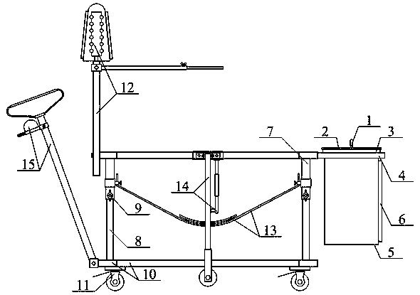 Comfortable good-effect matched safety device of nursing walker