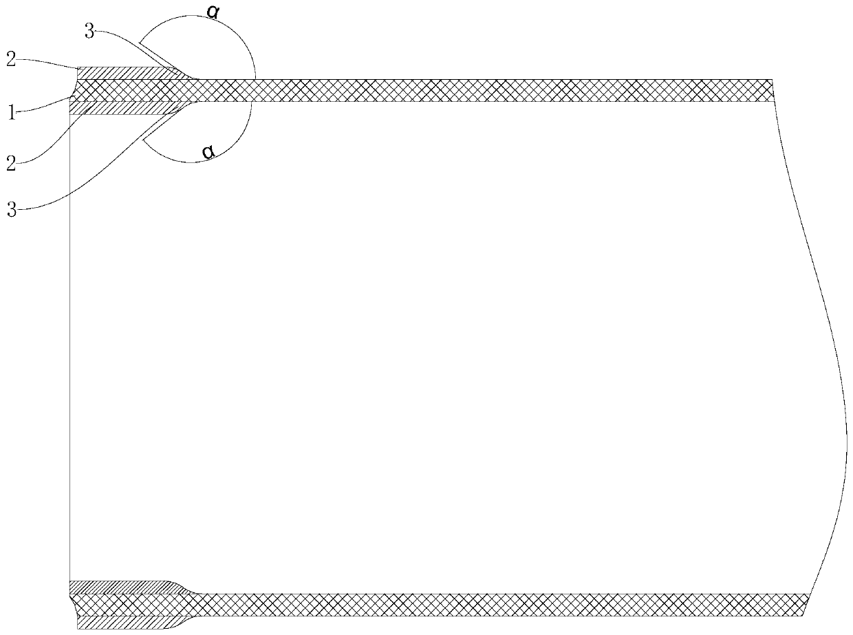 Oil-gas conveying pipe and manufacturing method of same