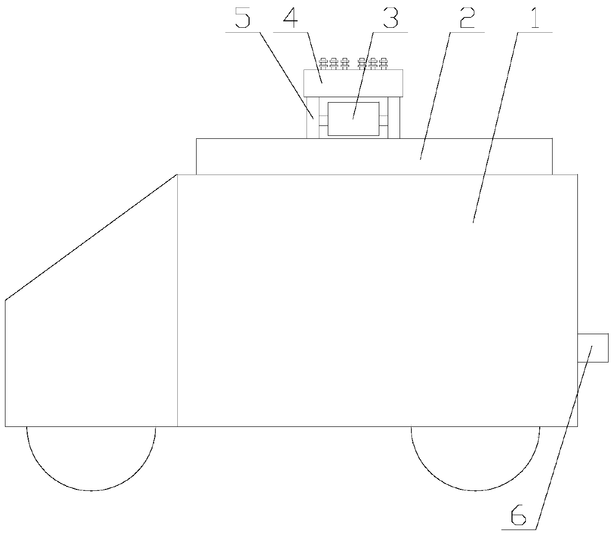 Heat dissipation type emergency communication vehicle based on 5G communication technology