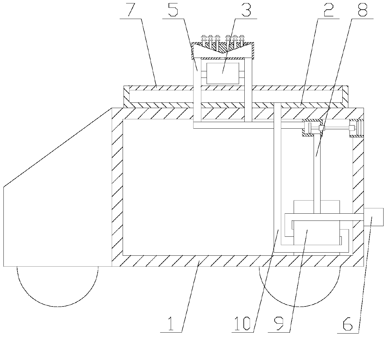 Heat dissipation type emergency communication vehicle based on 5G communication technology