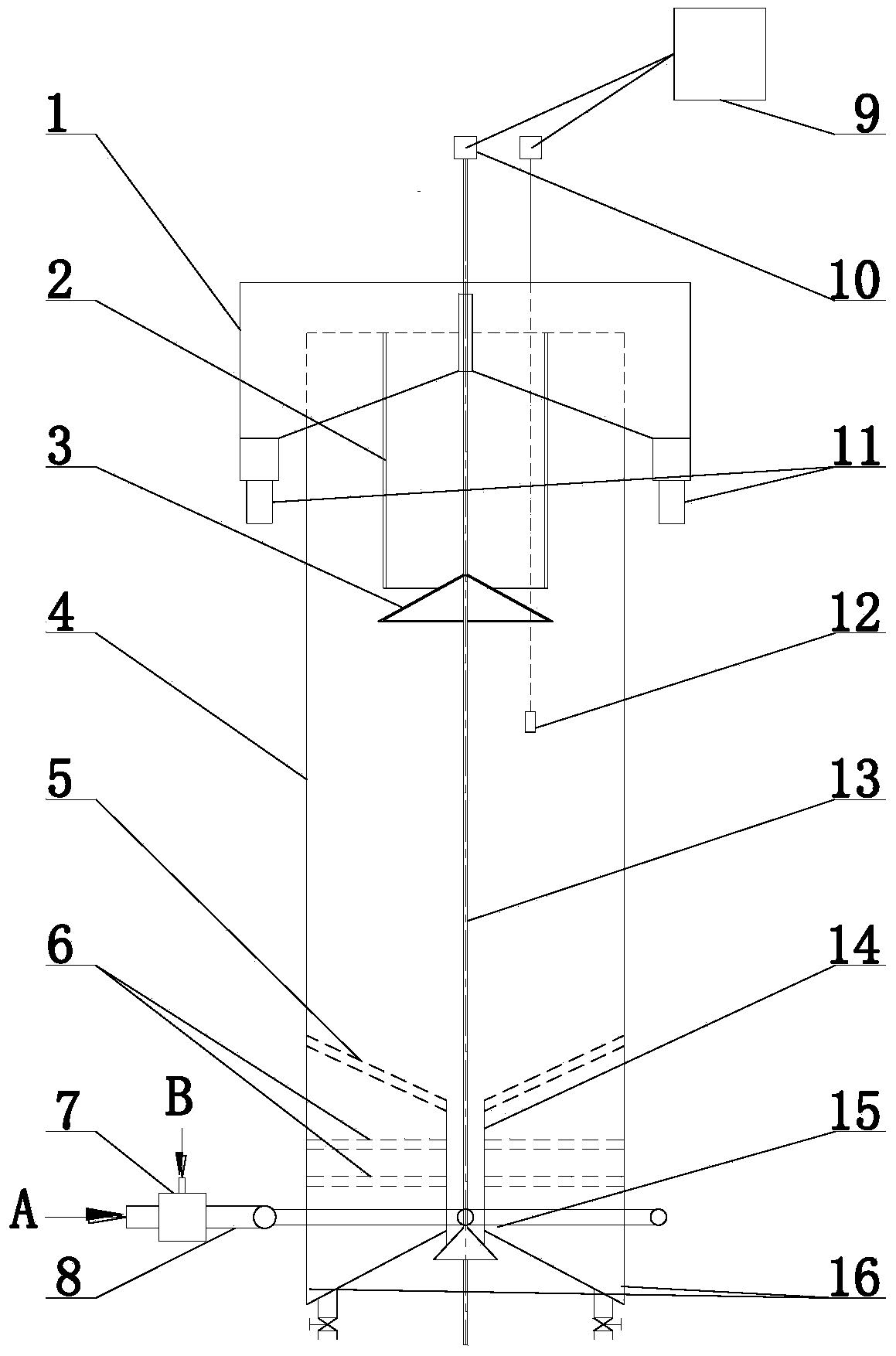 Gas-liquid-solid three-phase fluidized bed sorting machine and sorting method thereof