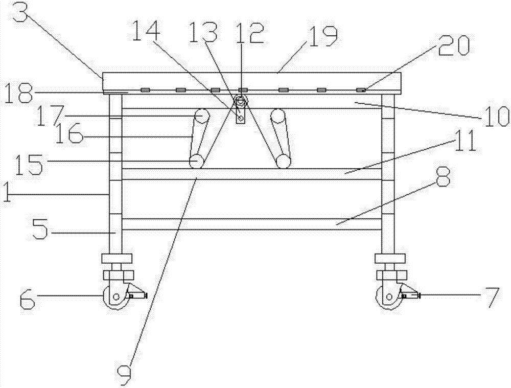 Medical bed convenient to lift and translate