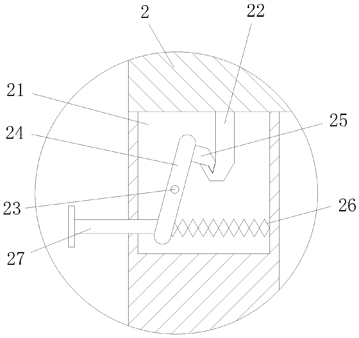 Convenient-to-dismount sewage box of floor washing machine