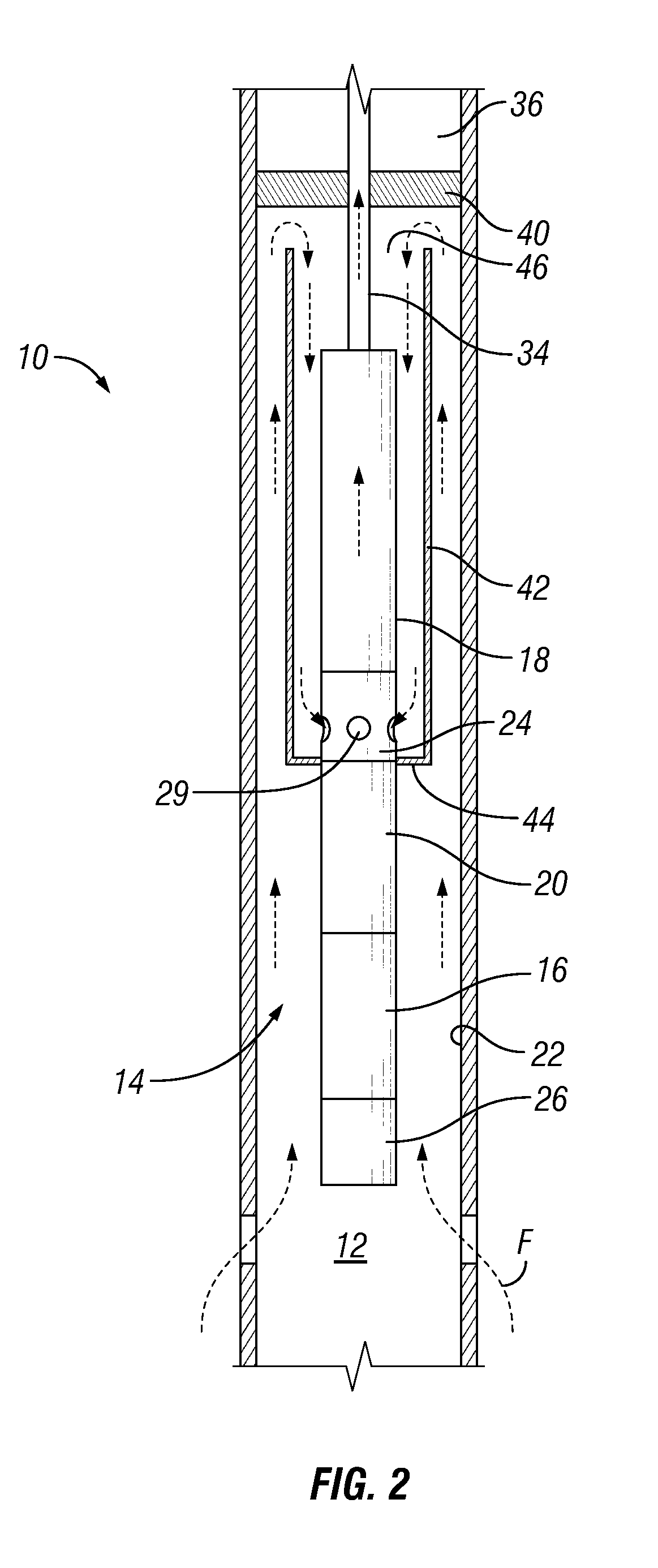 Prevention of gas accumulation above ESP intake with inverted shroud