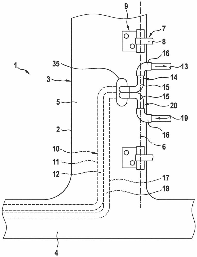 Liquid system and motor vehicle comprising such a liquid system