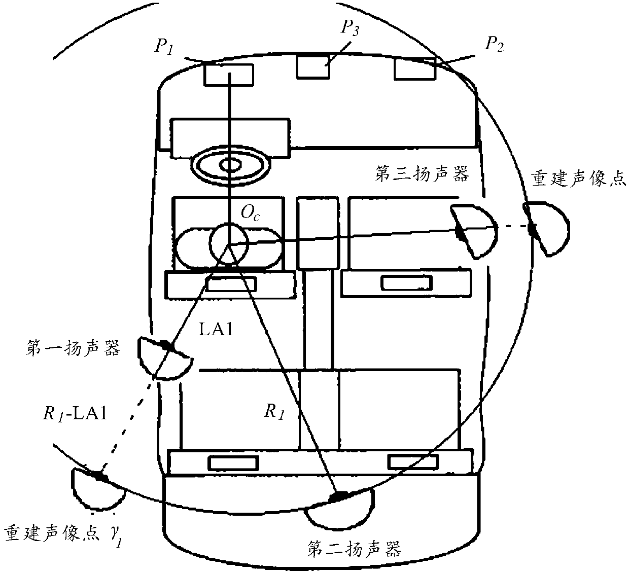 Audio field reconstruction method for listener, audio device, storage medium and device