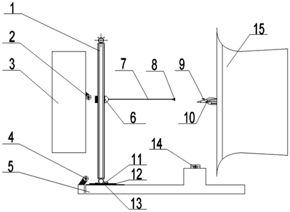 Low-speed wind tunnel aerial refueling hose-taper sleeve dynamic characteristic test method