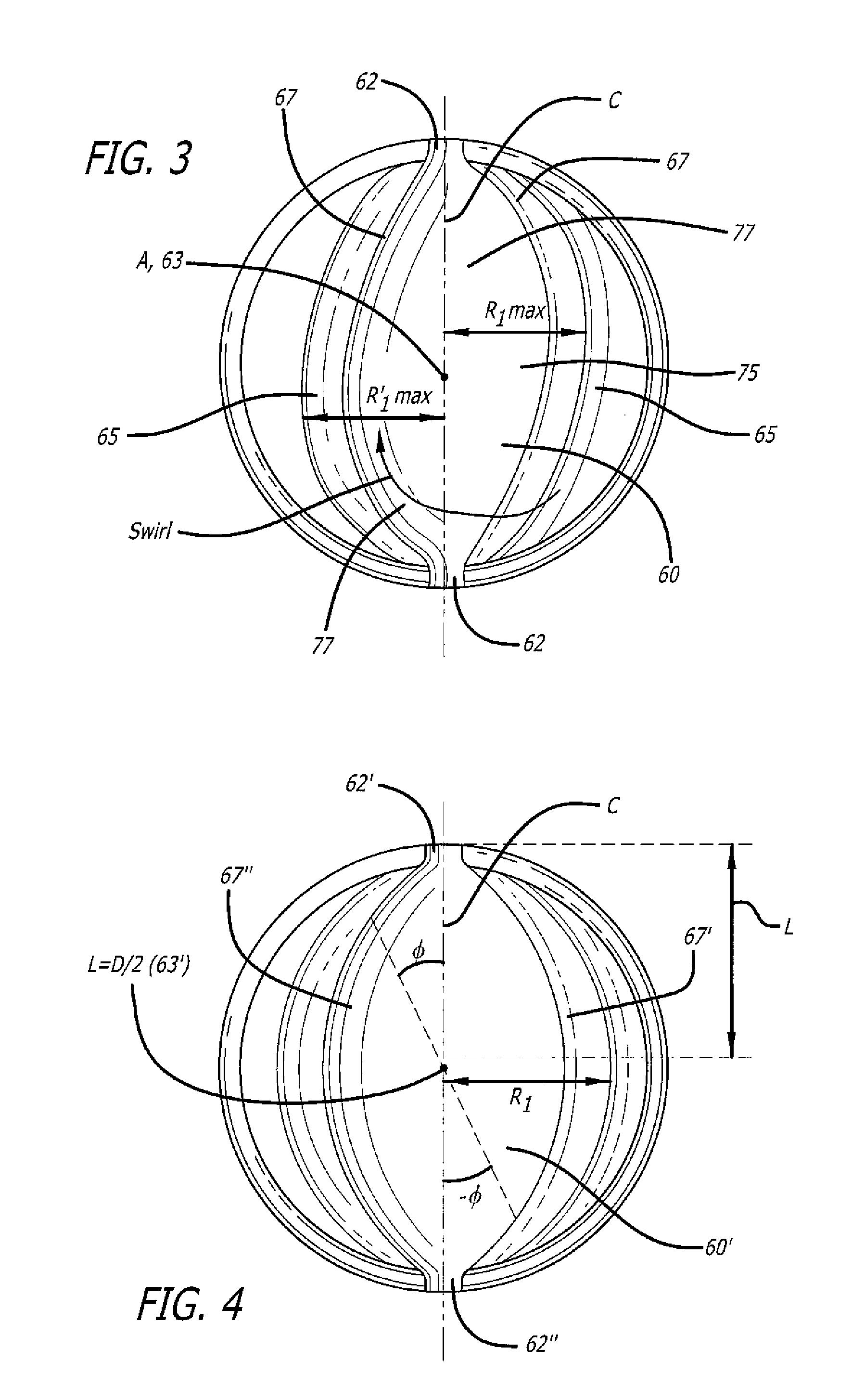 Asymmetrically-Shaped Combustion Chamber For Opposed-Piston Engines