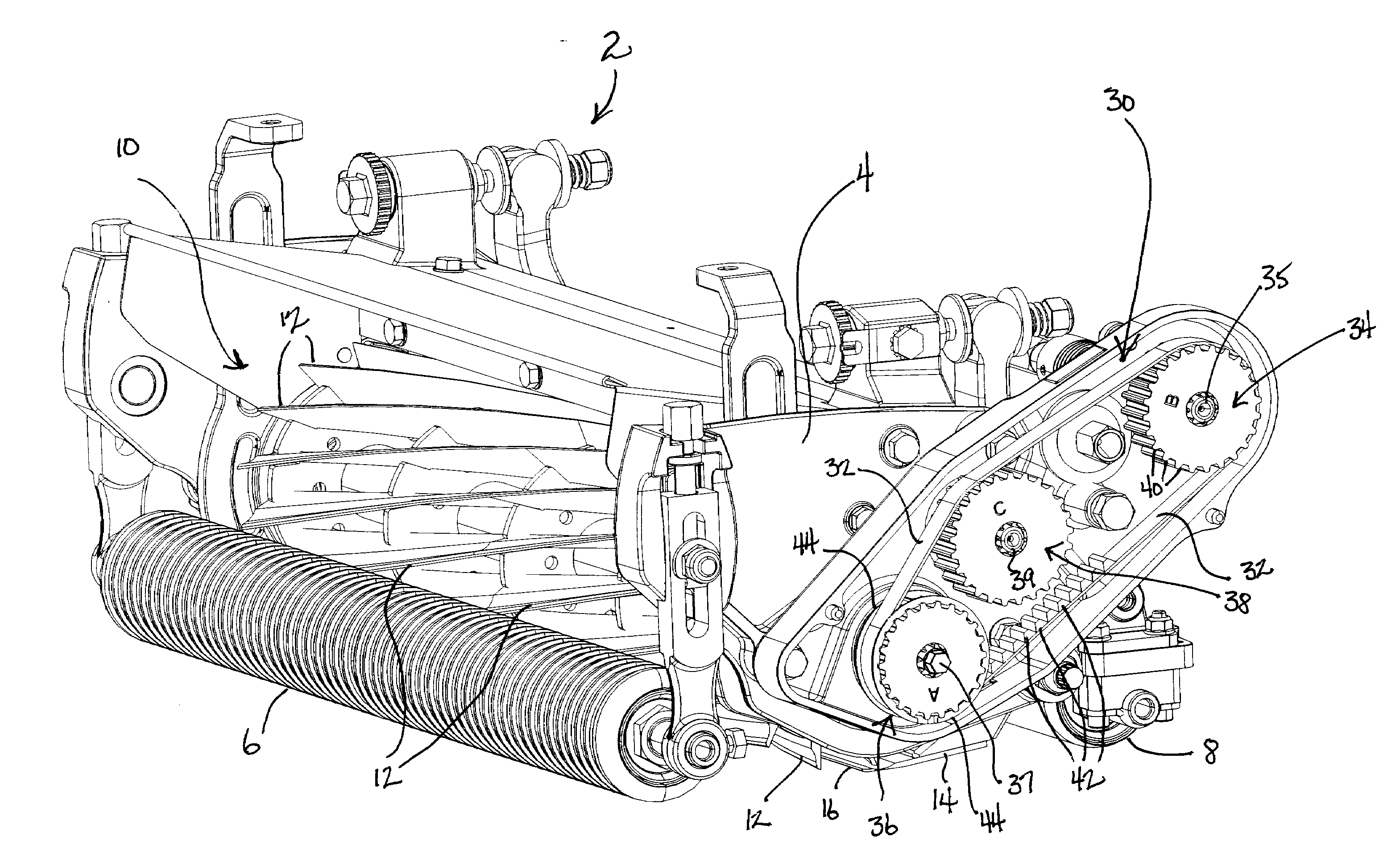 Clip control system for walk reel mower