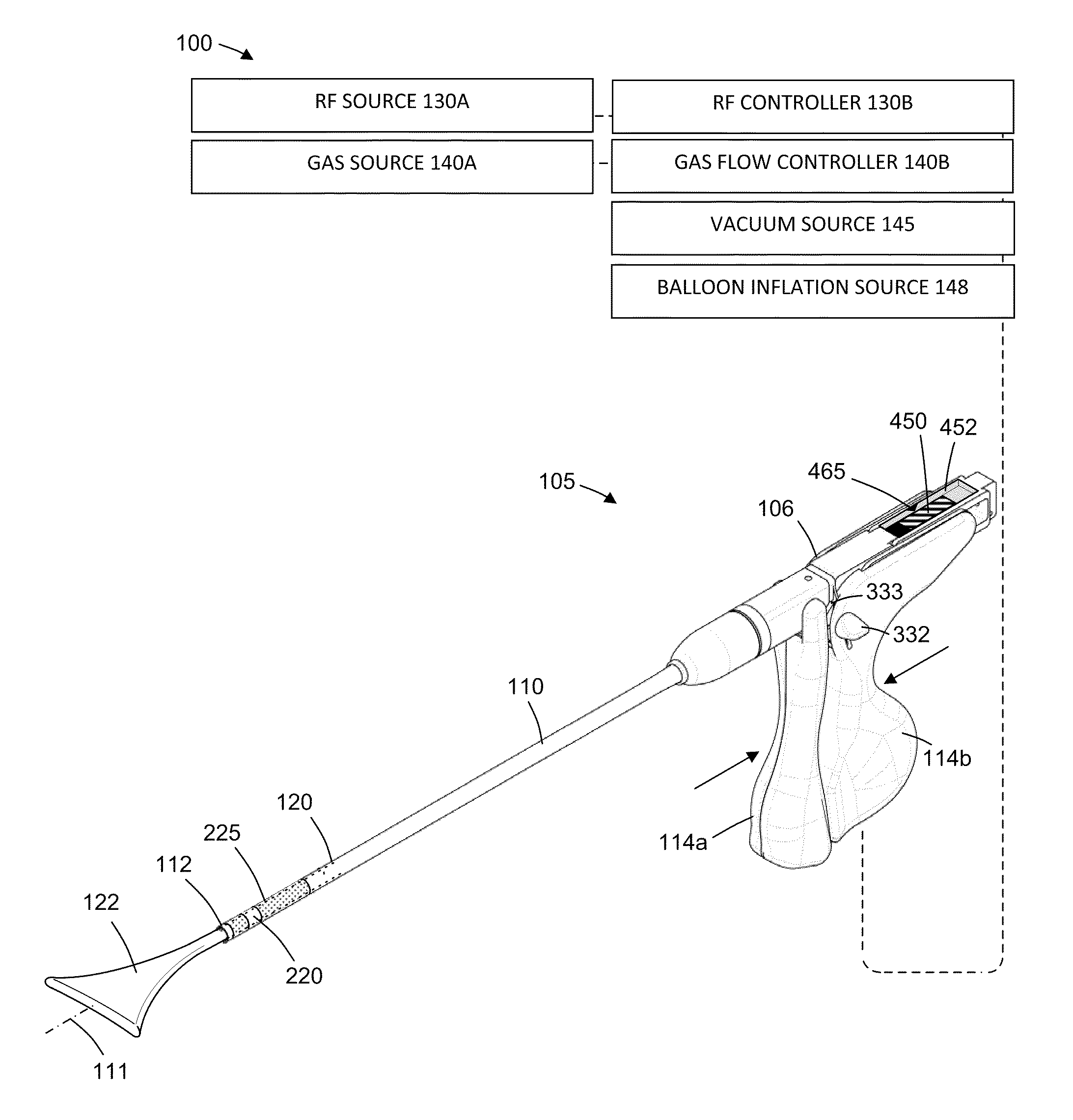 Methods and systems for endometrial ablation utilizing radio frequency