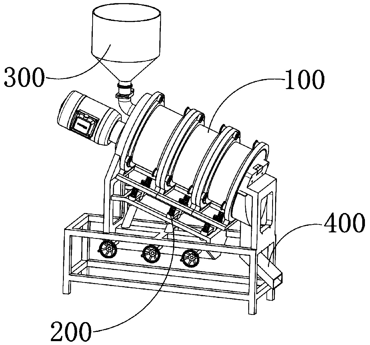 Eccentric flour mill for rice processing