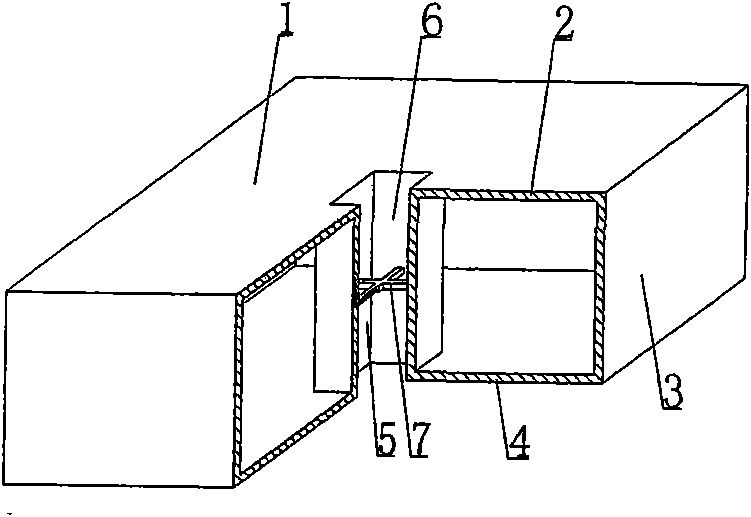 Light permanent tube shell for filling concrete