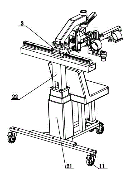 Big arm and small arm rehabilitation training device