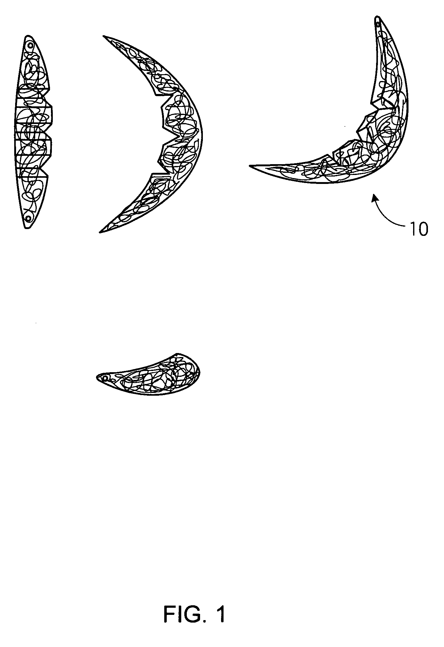 Interlaced wire for implants