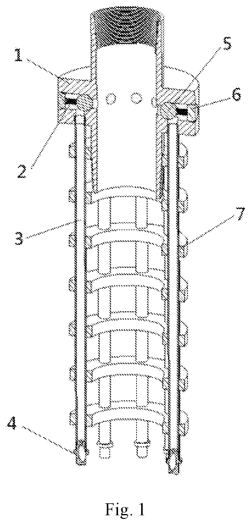 Automatic cleaning device for suction port of electric submersible pump