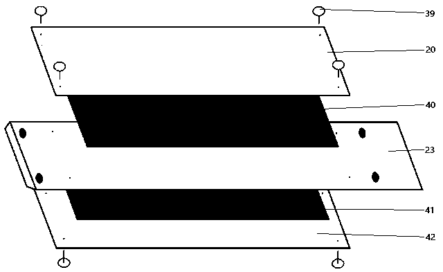 Horizontal projectile motion law demonstration instrument