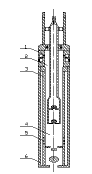 Continuous lifting pump for pumping unit and lifting method thereof