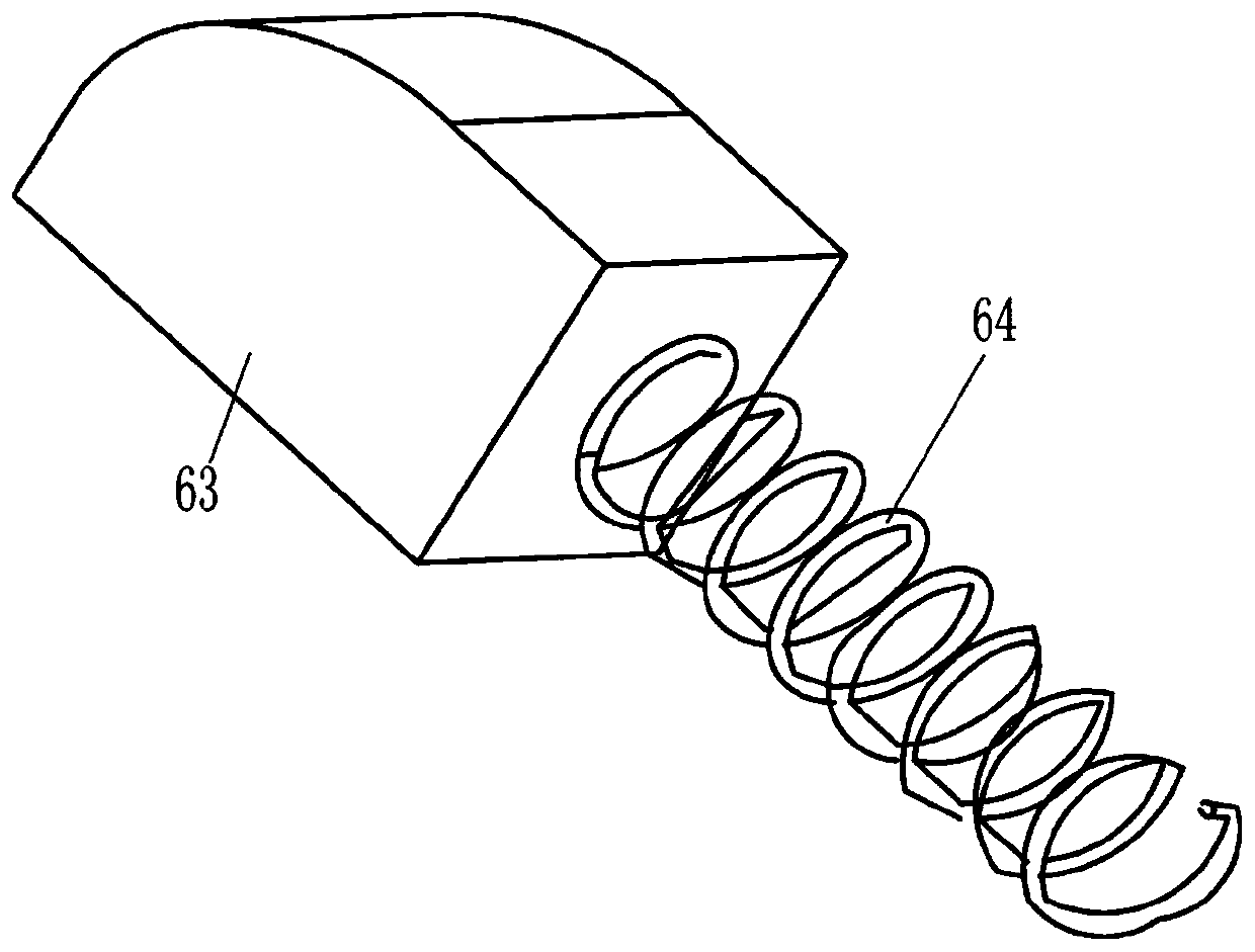 Self-buckling type ring mold powder spraying device