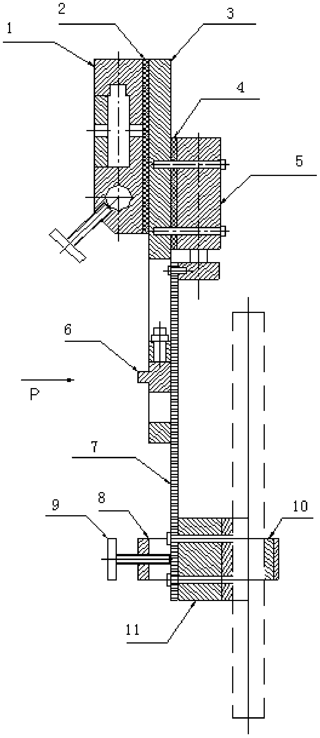 Steel bar submerged arc stud welding gun