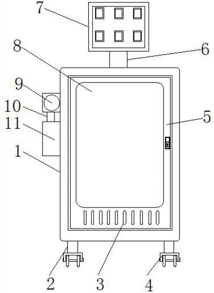 Energy-saving and environment-friendly placing table for security devices