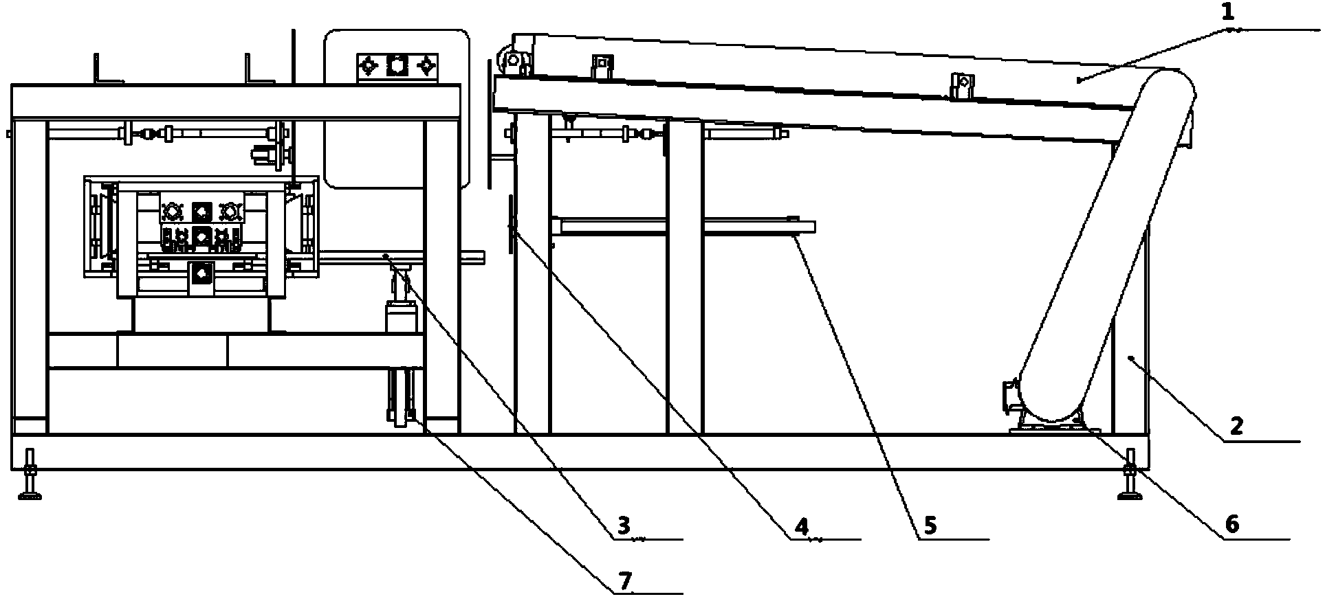 Carpet shaping, stacking and packing AIO (All-In-One) machine