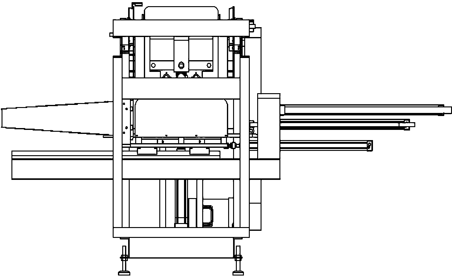 Carpet shaping, stacking and packing AIO (All-In-One) machine