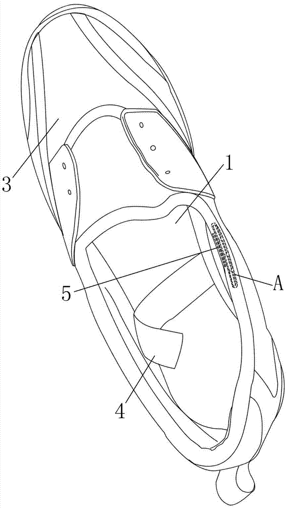 Novel shoe with pulse massaging function