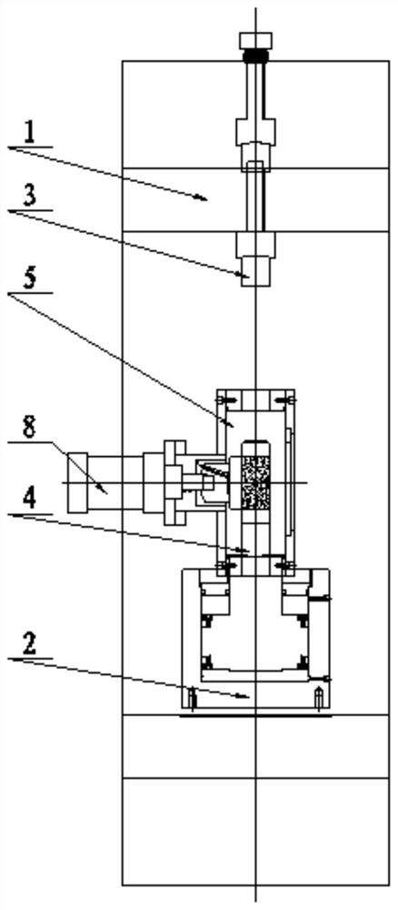 Rock mechanics test equipment for simulating one-side flooding weakening of water bank slope rock and its application method