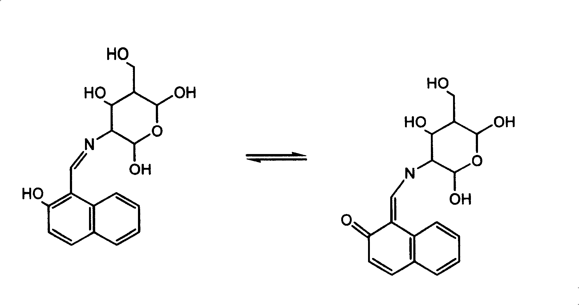 Aluminium ion investigating method using glycosyl naphthol