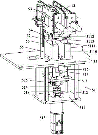 Feeding mechanism of microswitch assembly equipment