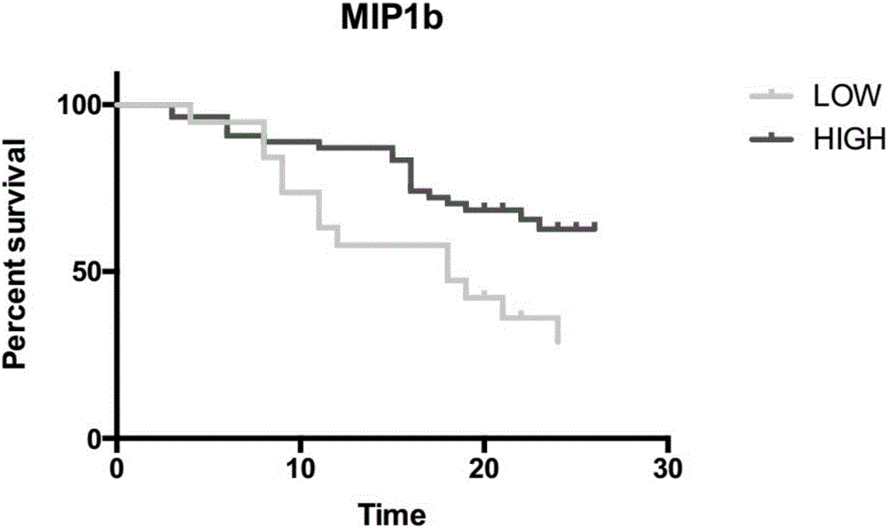 Method for prediction of cancer patient prognosis state by detection of three-stage colon and rectum cancer patient serum