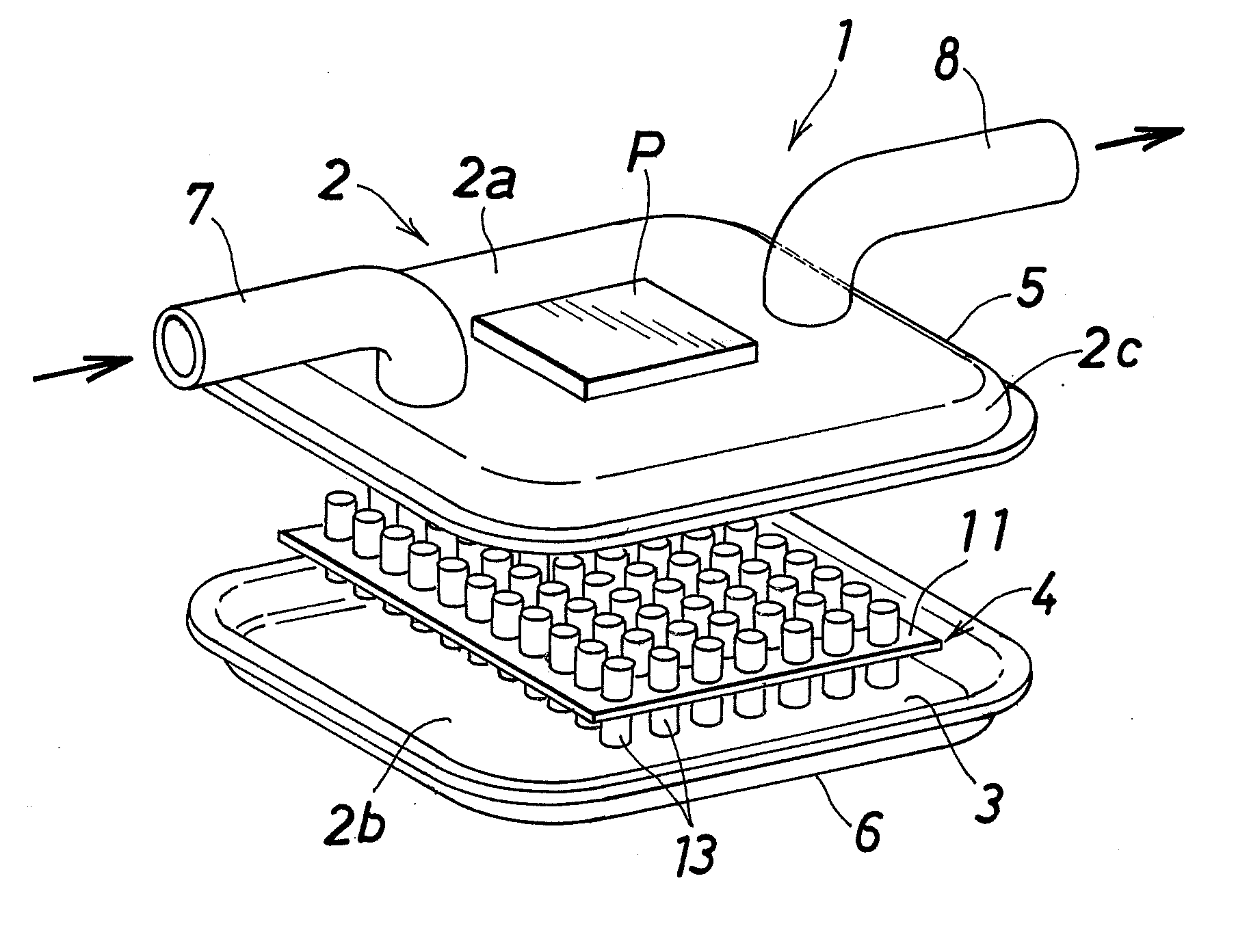 Liquid-cooled-type cooling device and manufacturing method for same