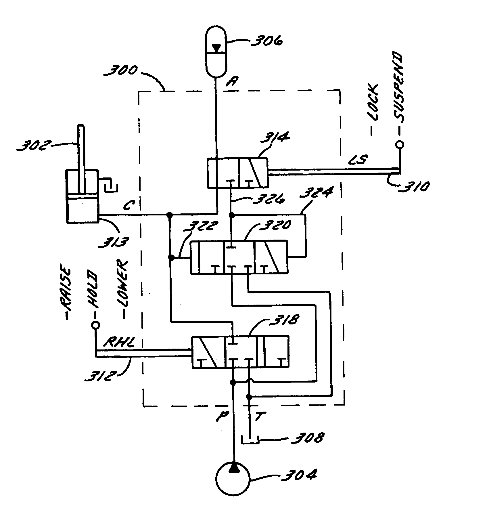 Locking anti-motion suspension