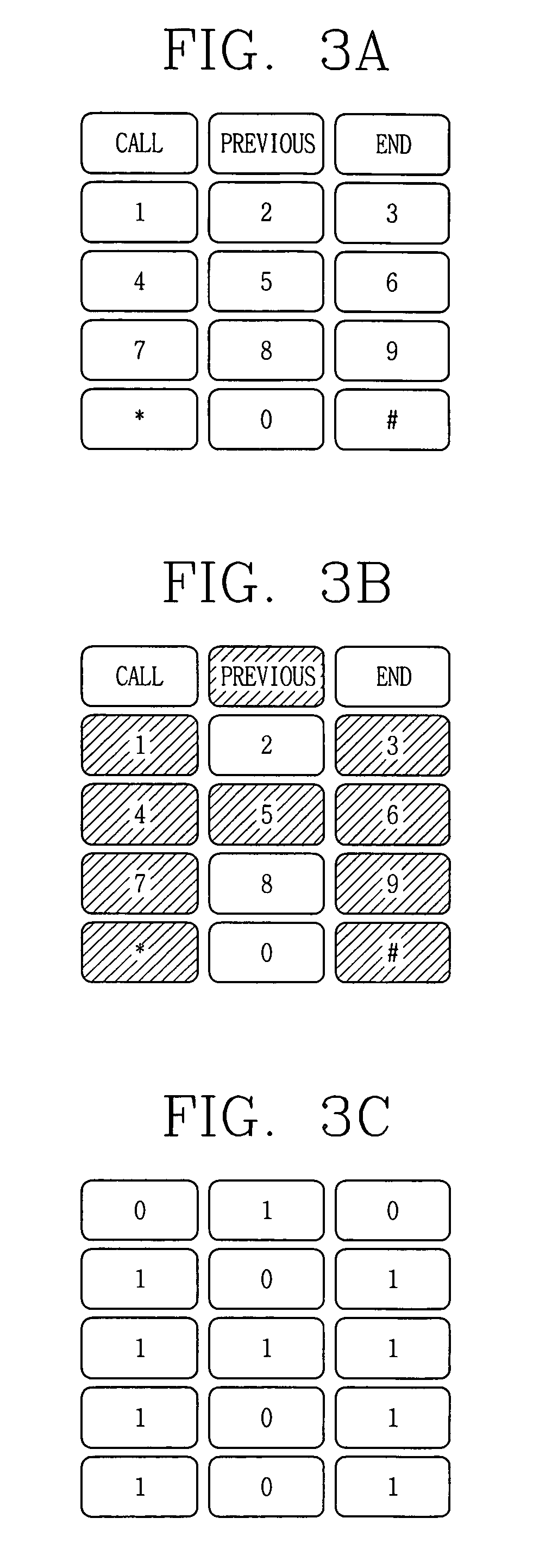 Input apparatus of a mobile terminal and a display method thereof