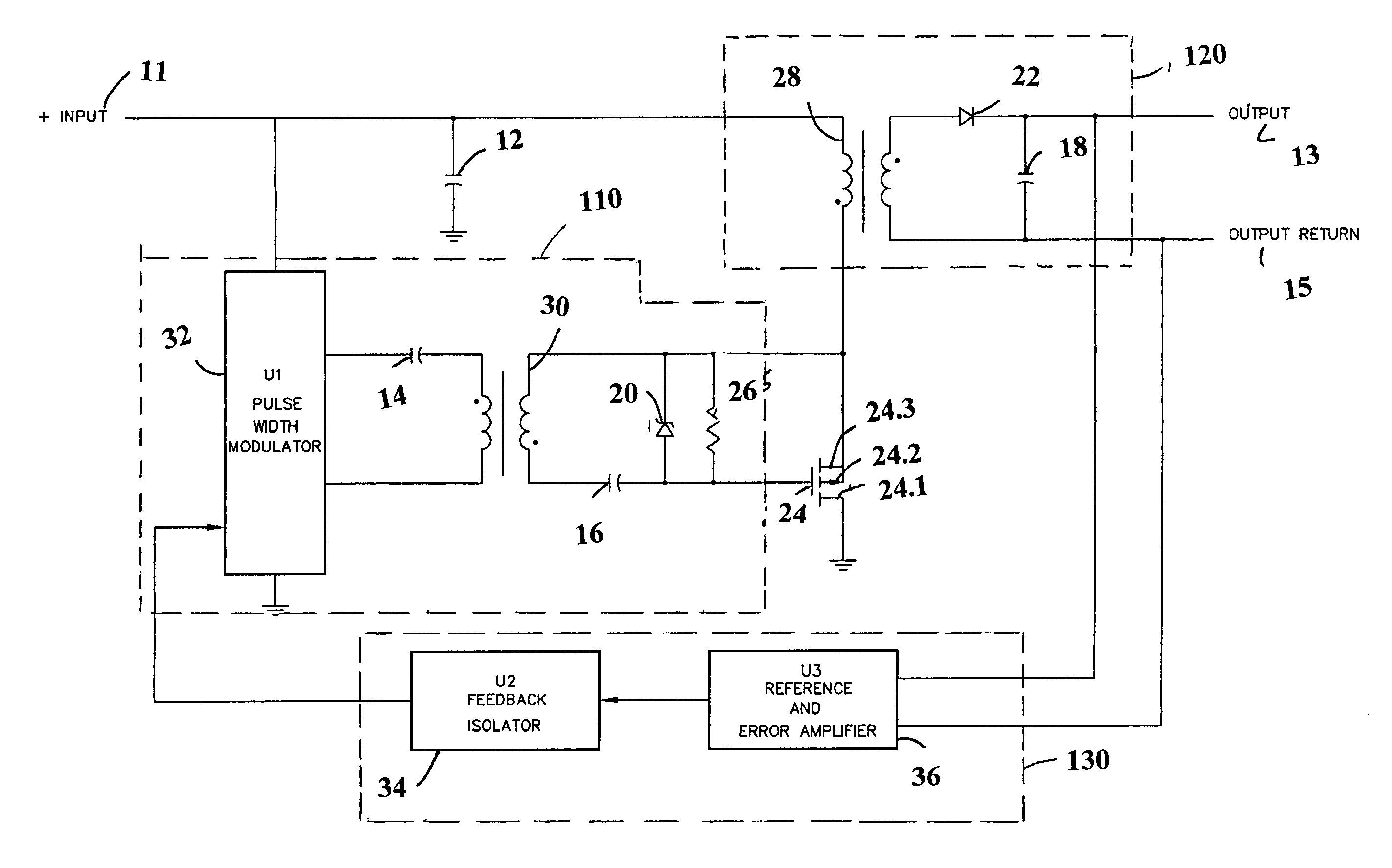 Radiation tolerant electrical component with non-radiation hardened FET