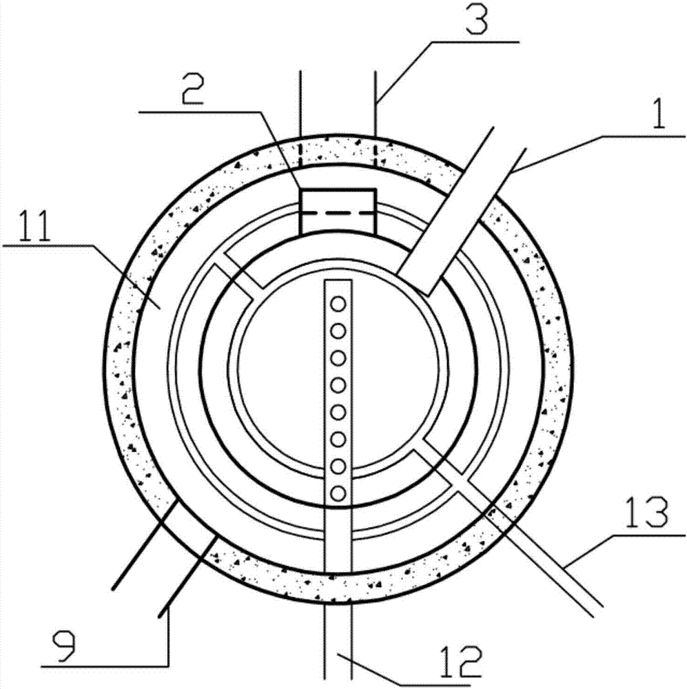 Bidirectional seepage bioretention pool capable of maintaining anaerobic environment at bottom portion