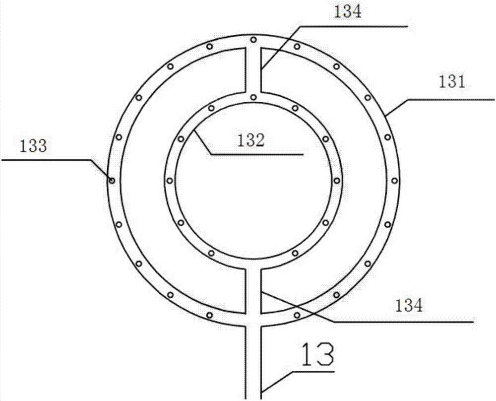 Bidirectional seepage bioretention pool capable of maintaining anaerobic environment at bottom portion