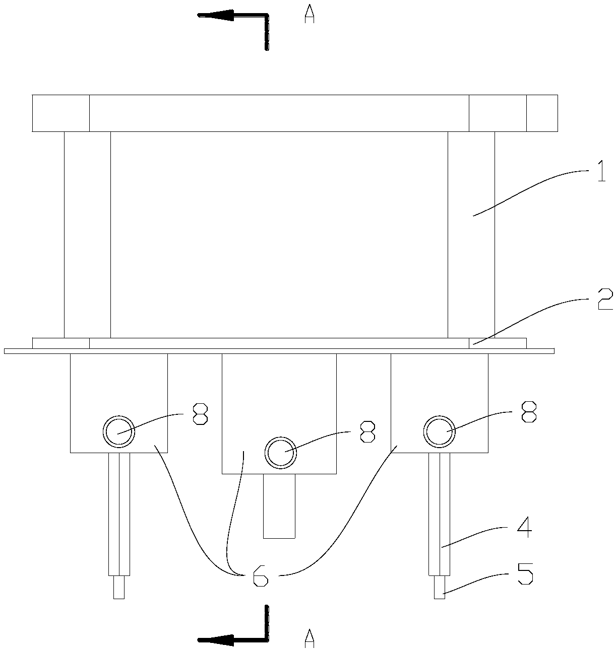 Probe structure of breast ultrasonic computed tomography structure