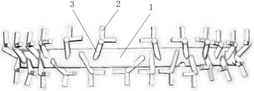 Navigation device used for aiding positioning of labial bracket, and manufacturing method thereof