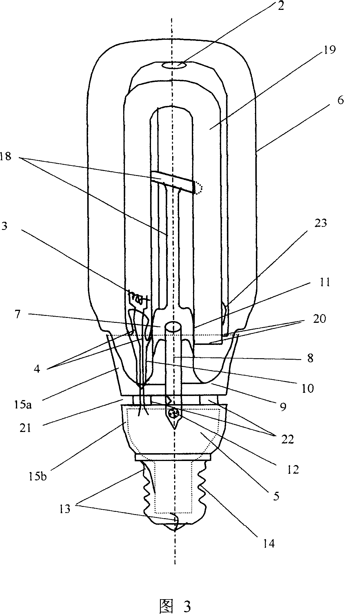 Bulb-shaped energy-saving electronic lamp