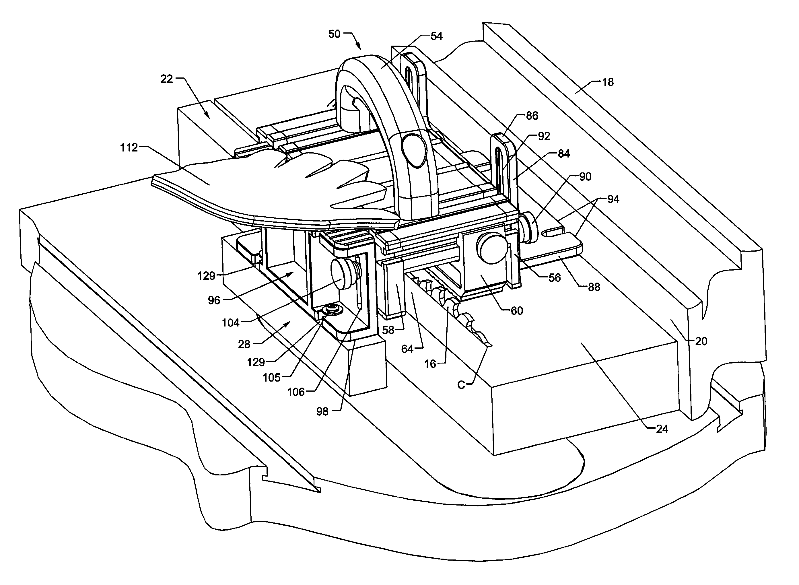 Straddle safety pusher system