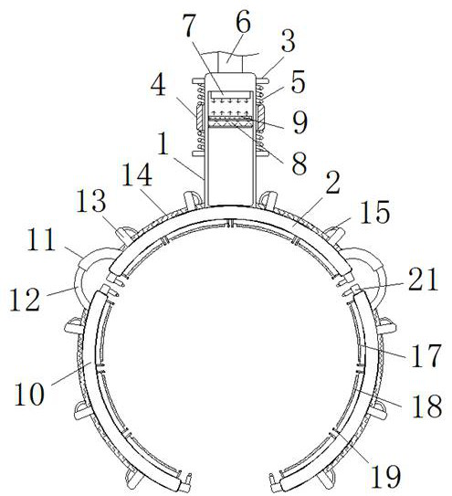 Thermal dissolution dredging processing mechanism for chemical oil stain waste discharge pipeline