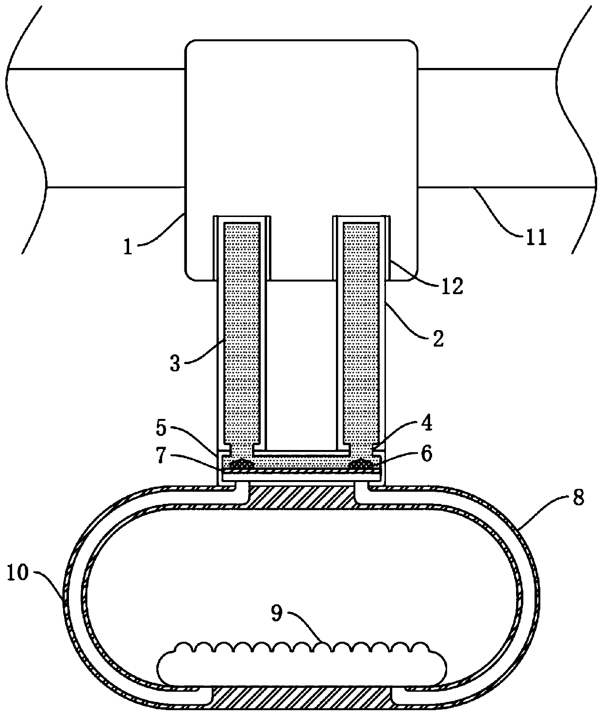 Hydraulic control type bus lifting ring