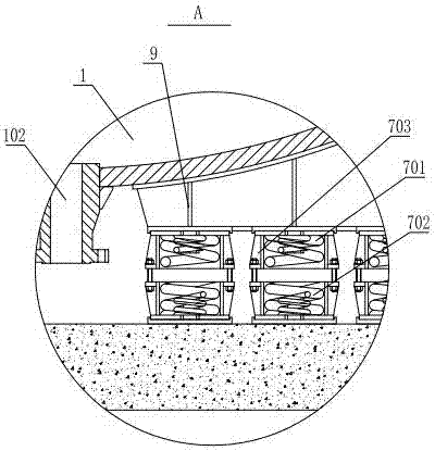 Simulated deep water environmental explosion test device