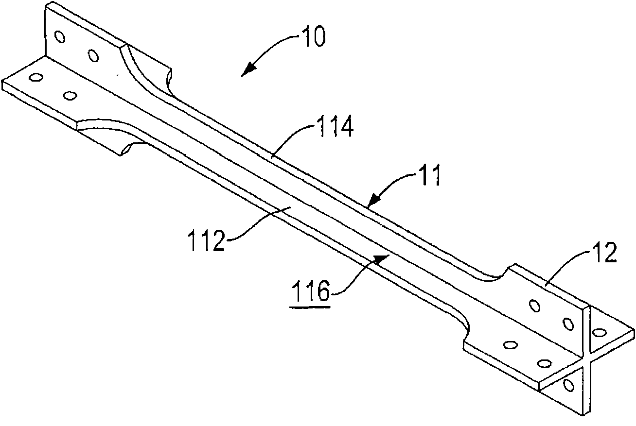 Simple type energy dissipation bracing device