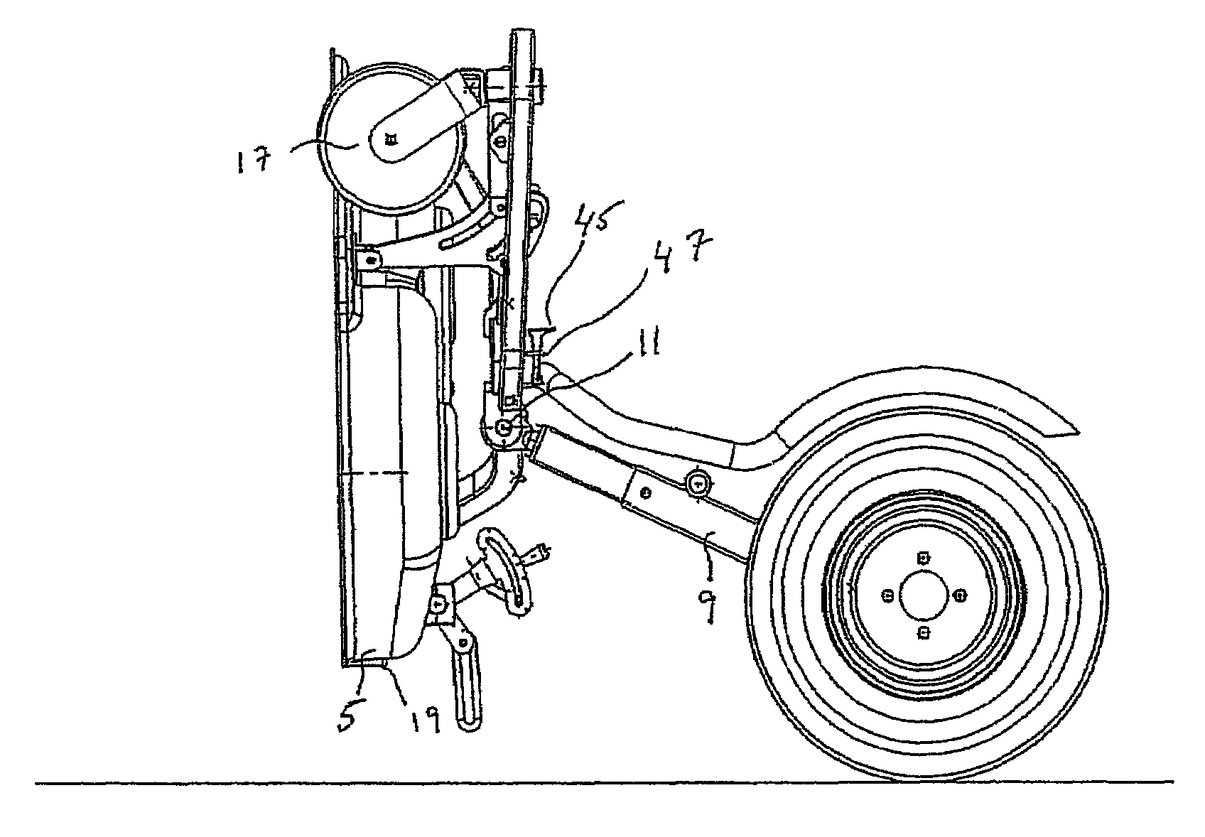 Accessible lawn mower deck