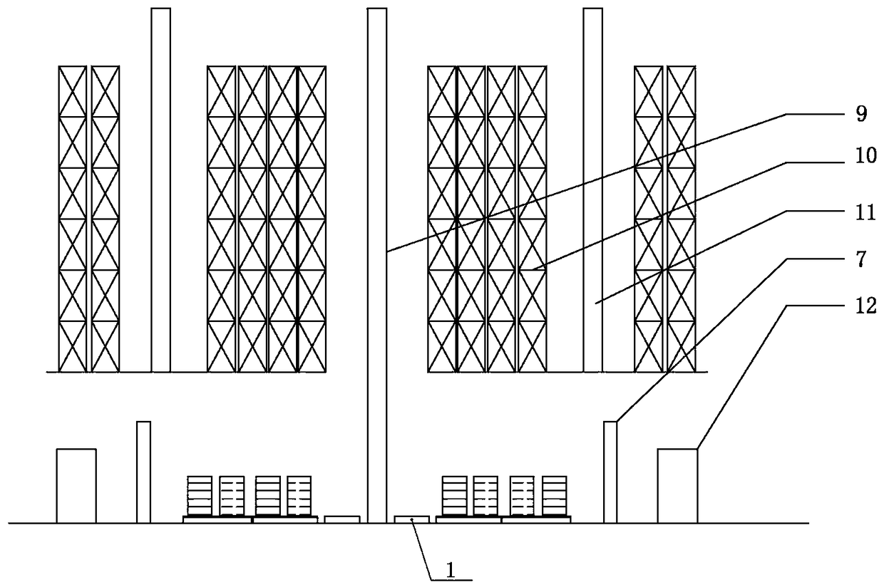 Storing-sorting-integrated whole-input-scattered-output logistics system and method